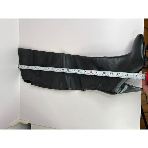 Guess Black Genuine Leather Knee High Boots Y2K Designer Formal Size US 7
Chic - Picture 15 of 16